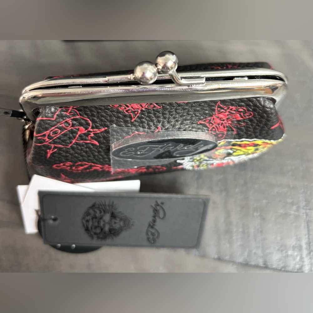 Ed Hardy Crossbody Coin Purse - Picture 3 of 6